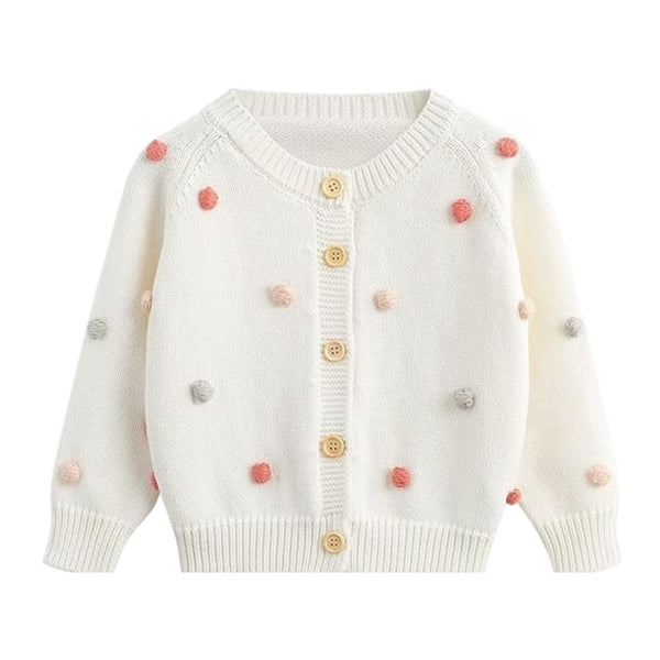 Blitce Adorable Knitted Cardigan Polka Dot Charm